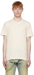 Maison Margiela 3-Pack White & Off-White Cotton T-Shirts