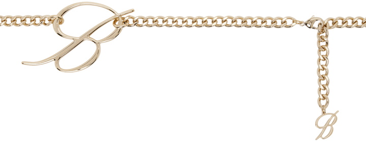 Photo: Blumarine Gold 'B' Monogram Belt
