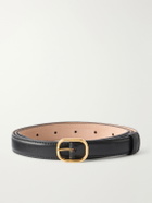 Husbands - 1.5cm Leather Belt - Black