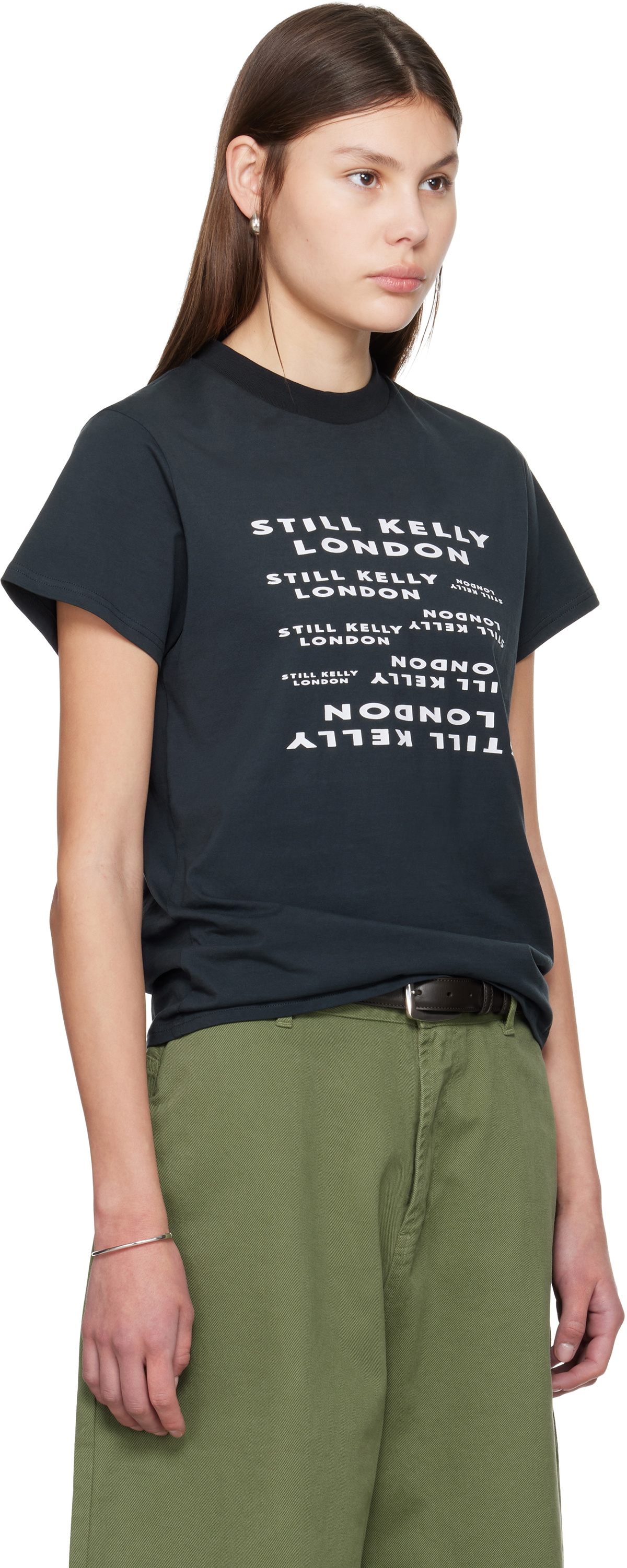 Still Kelly Black 'SK London' Baby T-shirt