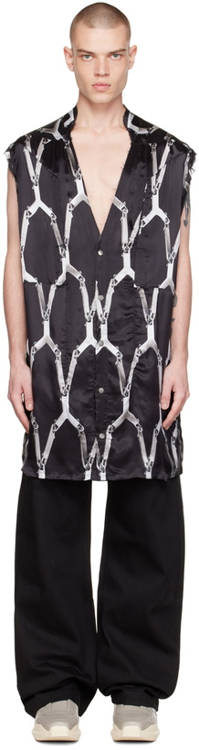 Photo: Rick Owens Black Jumbo Cutout Shirt