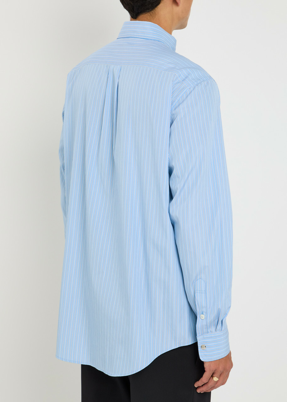 Moncler Cotton Shirt Light Blue