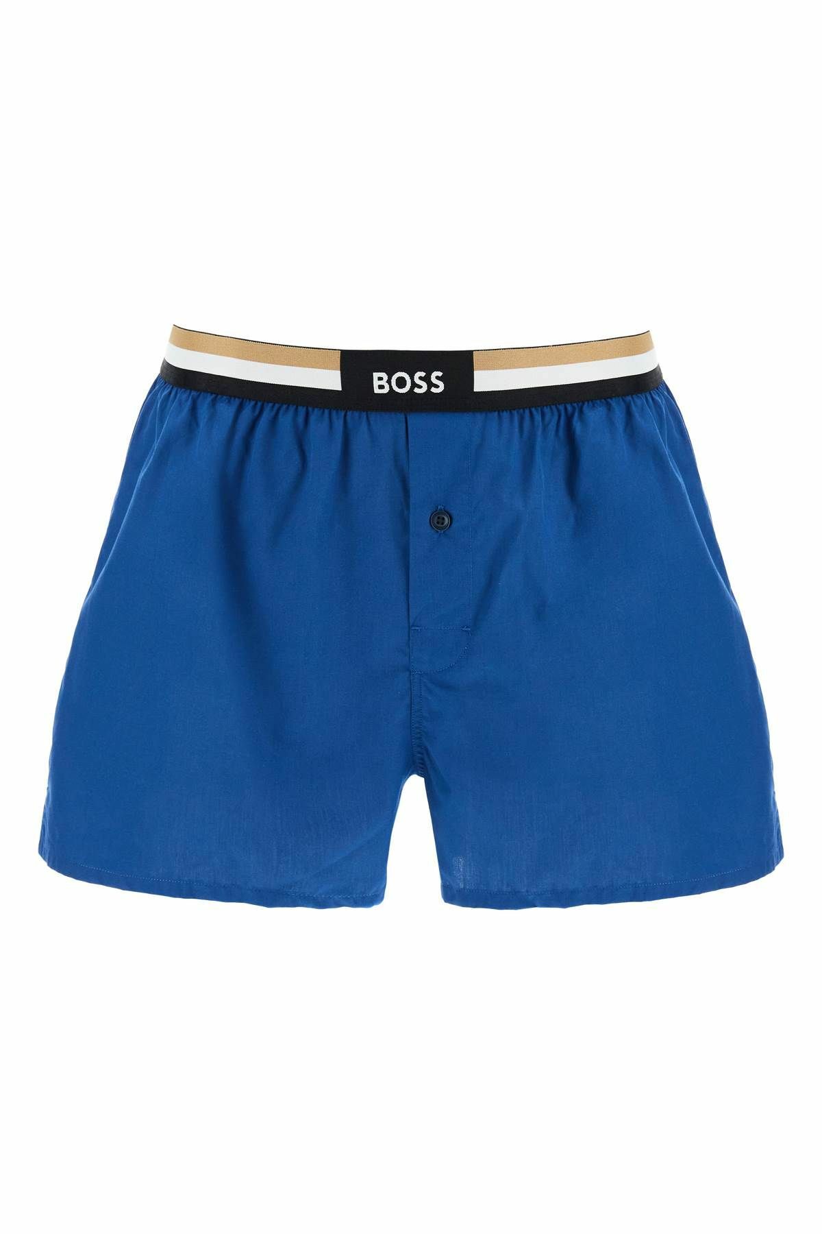 BOSS boxer shorts cotton set 2 pieces light blue and dark blue comfortable fit Blue