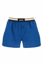 BOSS boxer shorts cotton set 2 pieces light blue and dark blue comfortable fit Blue