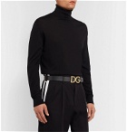 Dolce & Gabbana - 3.5cm Black Full-Grain Leather Belt - Black