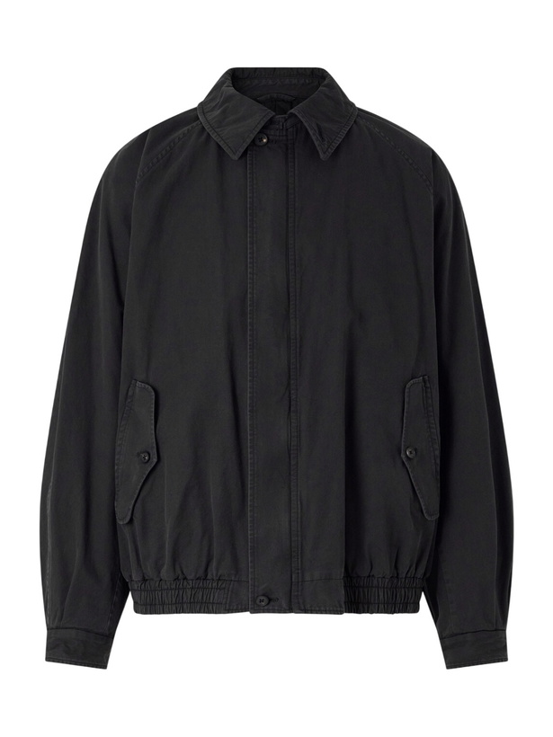 Photo: ssstein - Harrington Cotton-Gabardine Jacket - Black