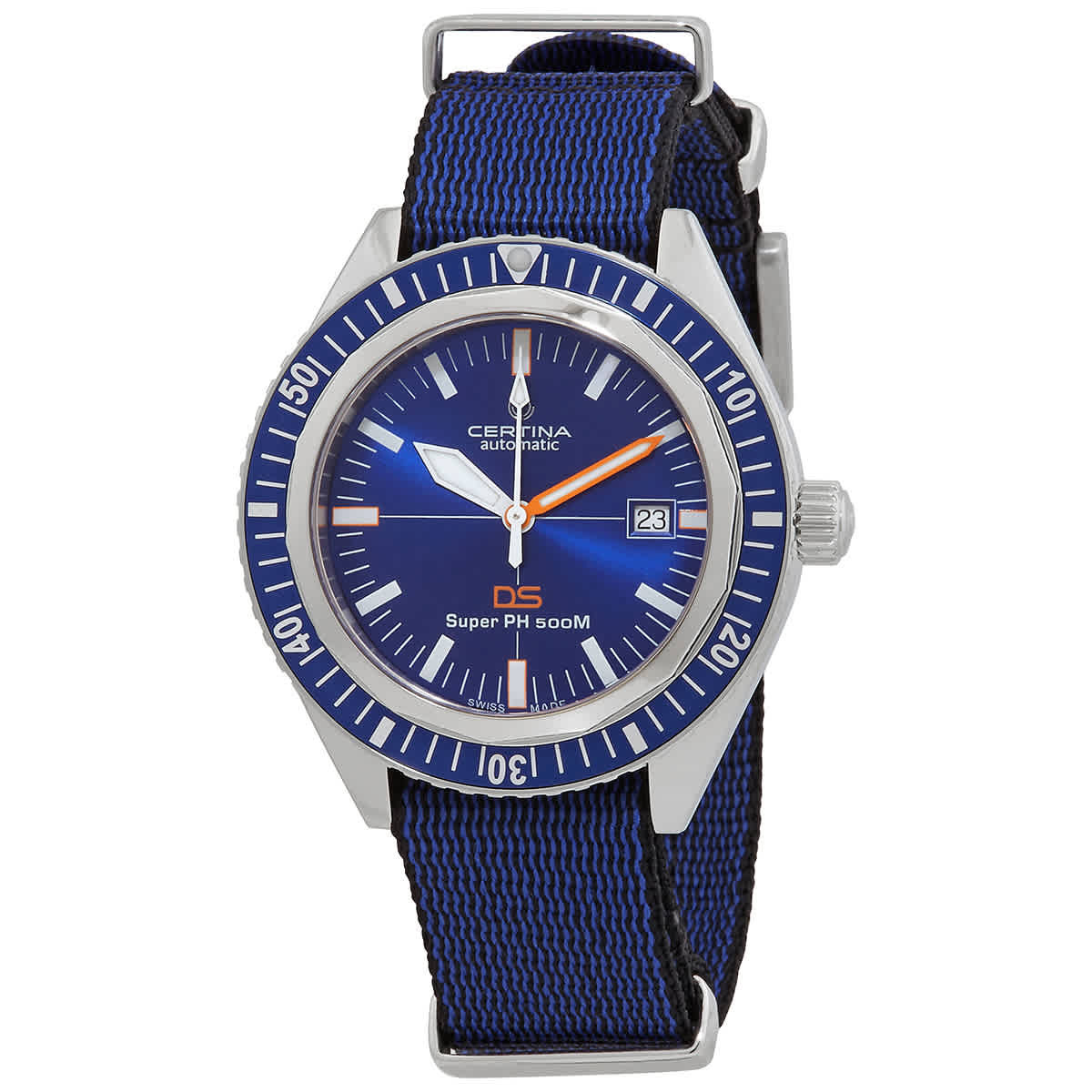 Certina DS Super PH500M Automatic Blue Dial Mens Watch C0374071804010