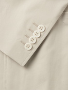 CANALI - Slim-Fit Cotton-Blend Twill Suit Jacket - Neutrals