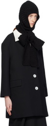 Shushu/Tong SSENSE Exclusive Black Bowknot Knit Beanie