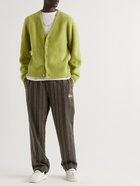 Stussy - Straight-Leg Striped Woven Trousers - Green