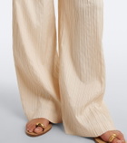 Simkhai Grace striped wide-leg pants