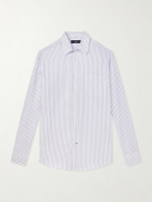 Dunhill - Striped Cotton Shirt - Blue