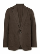 Stòffa - Unstructured Washed-Linen Blazer - Brown