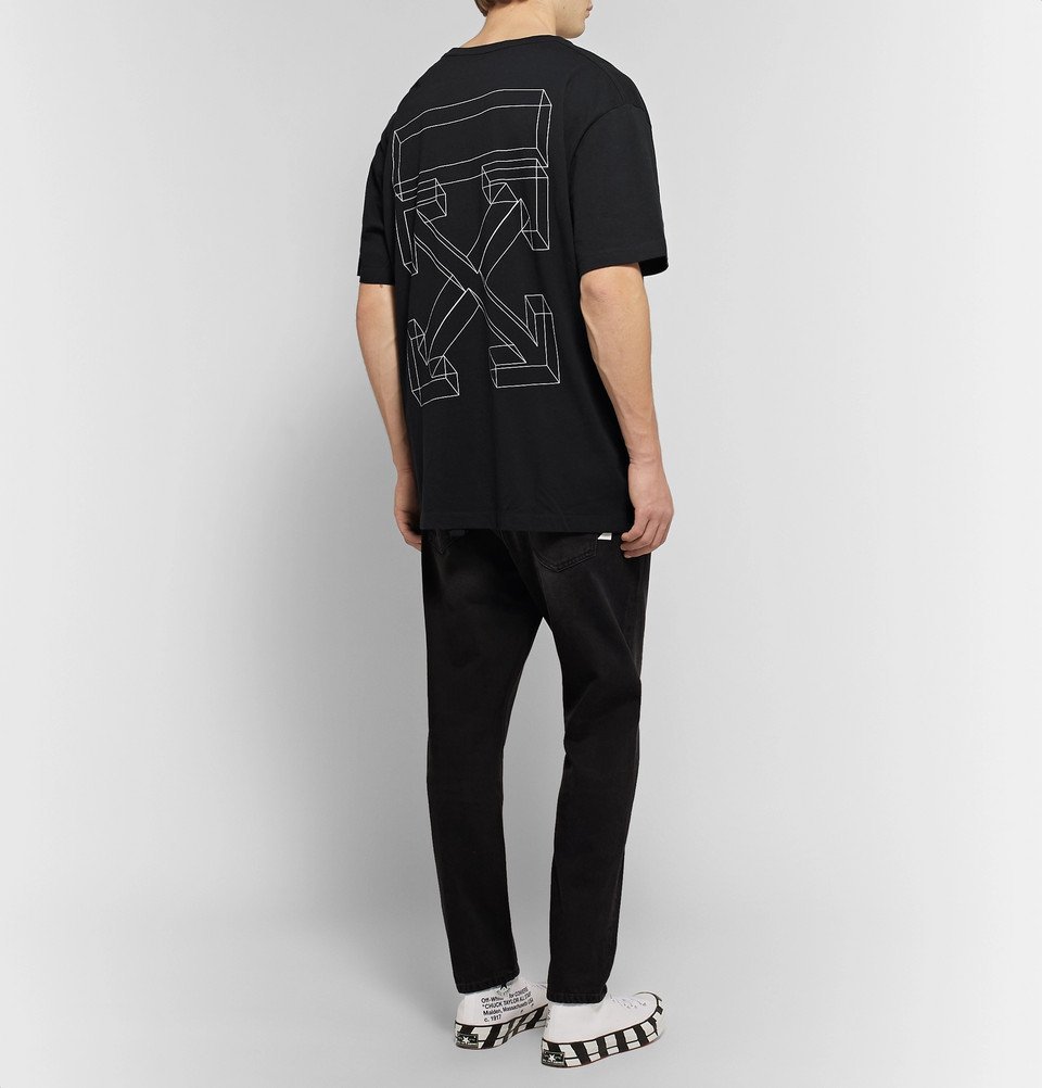 Off-White - Oversized Printed Cotton-Jersey T-Shirt - Men