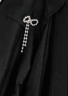 Lovebirds Belted Taffeta Midi Dress Black