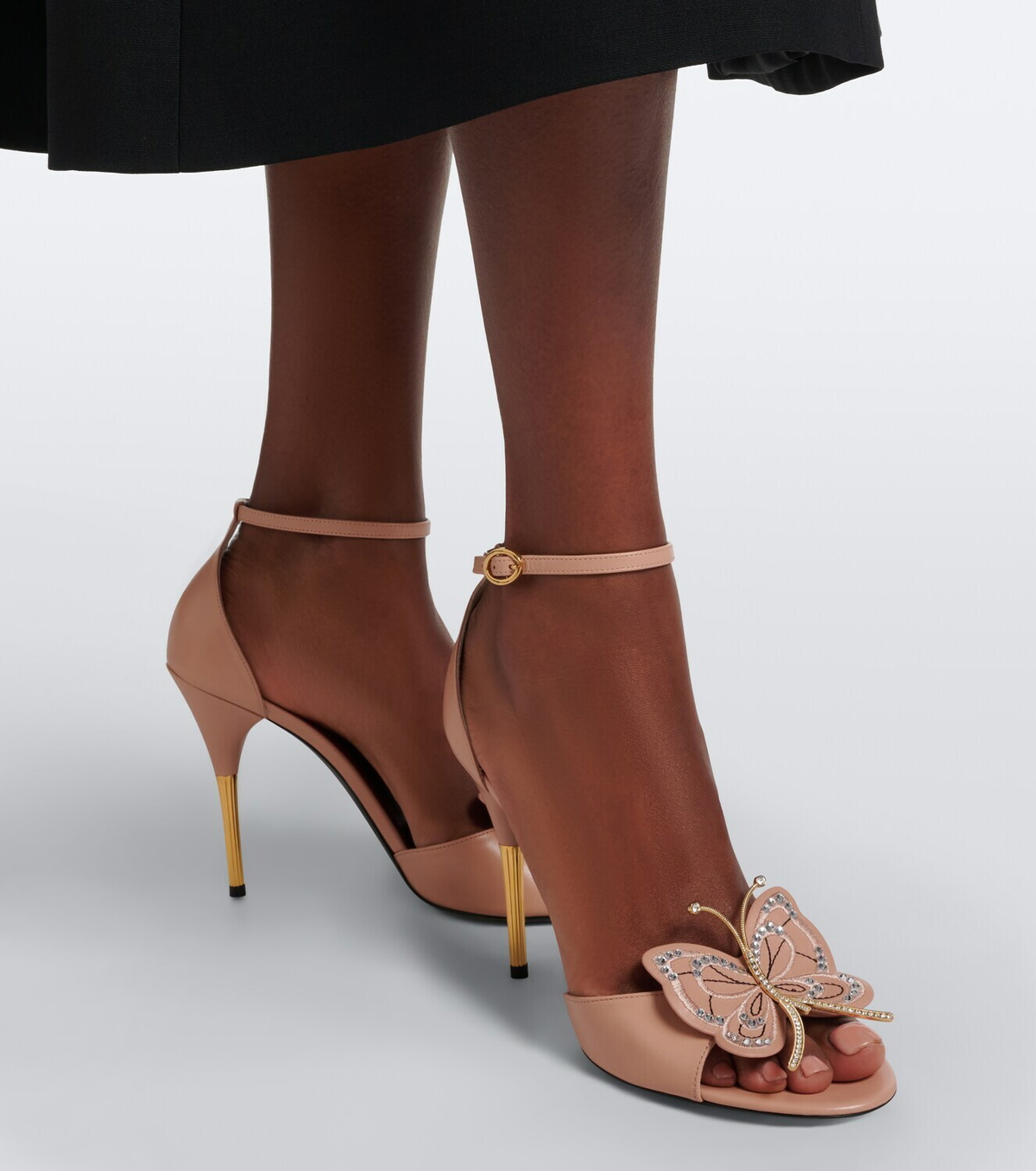 Valentino Garavani Flutterby embellished leather sandals