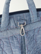 Kardo - Embroidered Cotton-Chambray Tote Bag