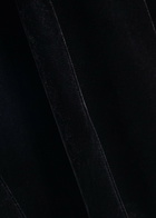 Paige Khai Velour Mini Dress Black