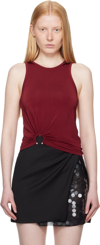 Photo: Rabanne Red Jersey Tank Top