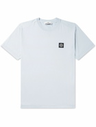 Stone Island - Logo-Appliquéd Cotton-Jersey T-Shirt - Blue