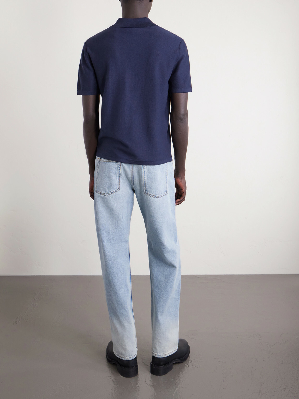 A.P.C. - Eliot Cotton and Cashmere-Blend Polo Shirt - Blue