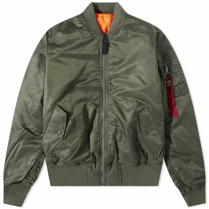 Photo: Alpha Industries Men's Classic MA-1 Jacket in Sage Green