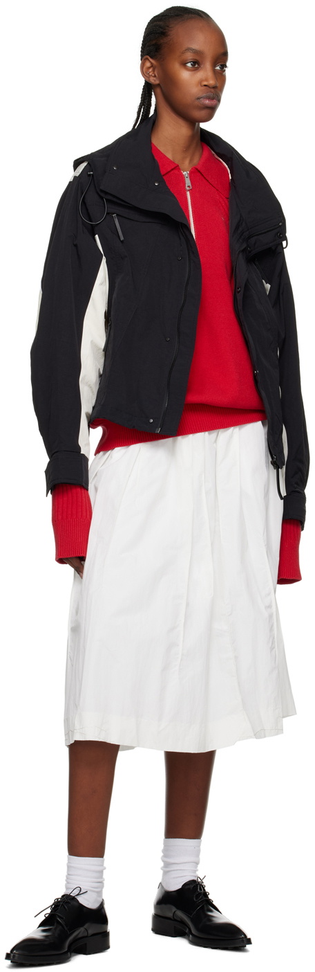 ADER error Off-White Wrinkled Midi Skirt