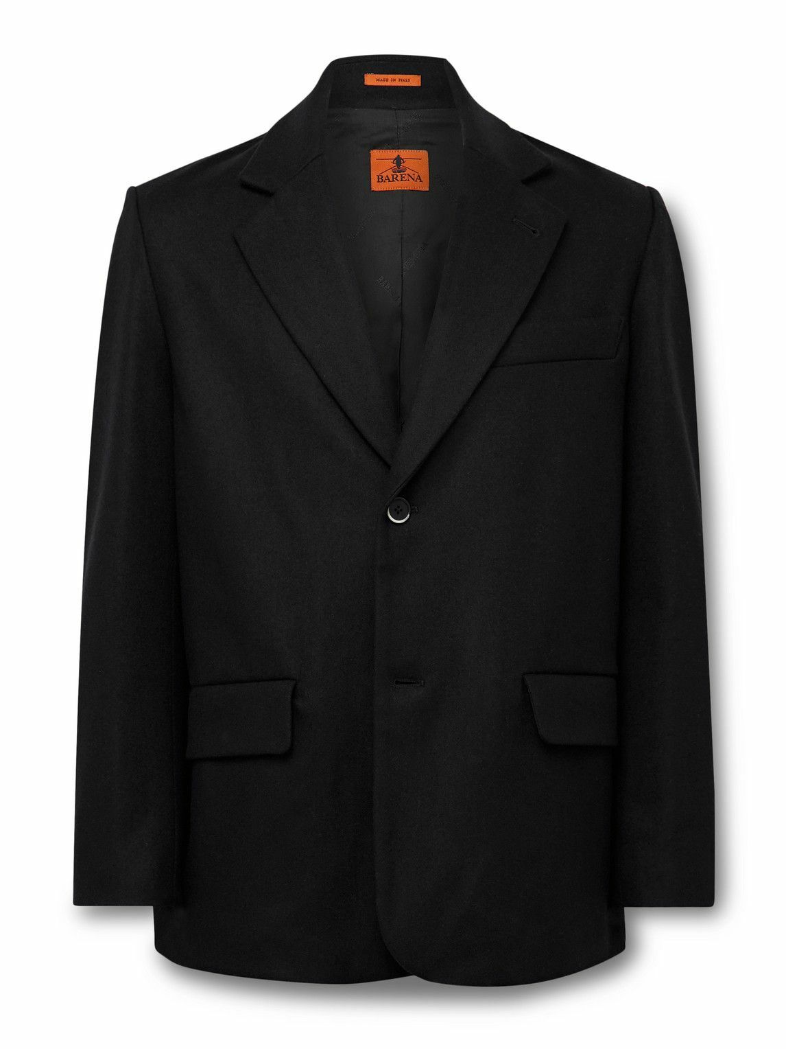 Barena - Wool-Blend Felt Blazer - Black
