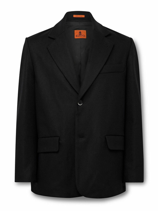 Photo: Barena - Wool-Blend Felt Blazer - Black