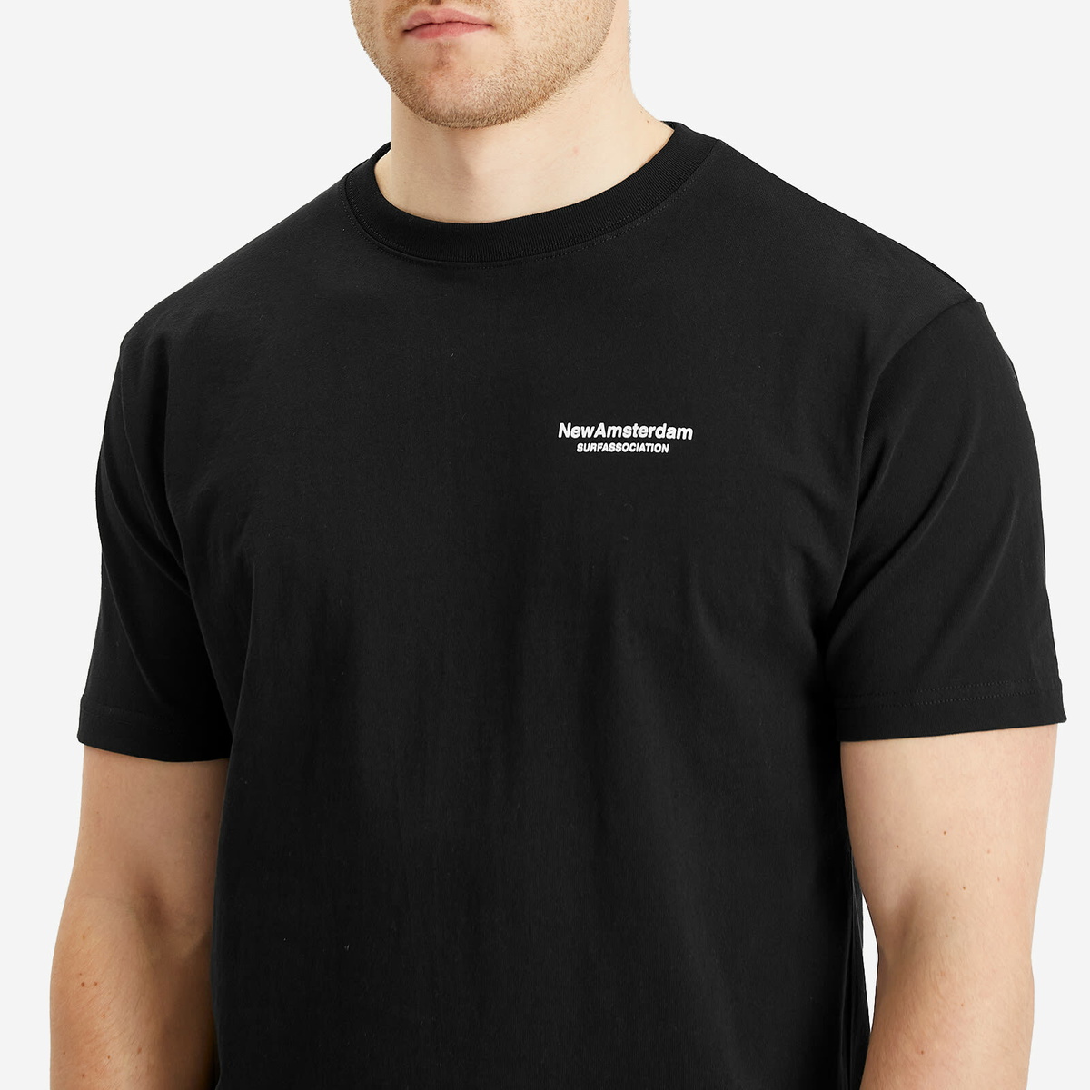 New Amsterdam Surf Association Men's Seal Logo T-Shirt in Black
