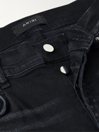AMIRI - Thrasher Skinny-Fit Distressed Panelled Jeans - Black