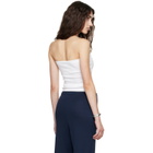 FLORE FLORE White Bes Bandeau Top