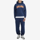 BEAMS Men's College Logo Hoodie in Navy