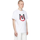 Moncler White Rubberized Print T-Shirt