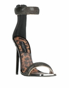 Philipp Plein Womens Sandals in Black