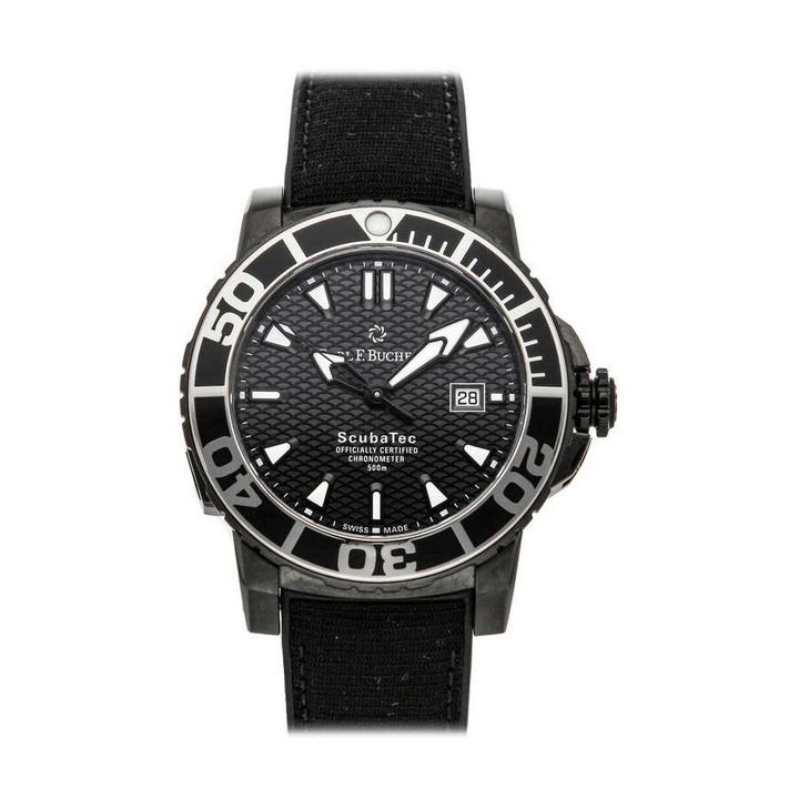 Photo: Carl F. Bucherer Patravi Scubatec Automatic Chronometer Black Dial Mens Watch 00.10632.28.33.01