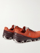 ON - Cloudventure Rubber-Trimmed Mesh Running Sneakers - Orange