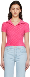 MISBHV Pink Towelling Polo
