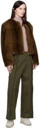 Stand Studio Brown Karly Faux-Fur Jacket