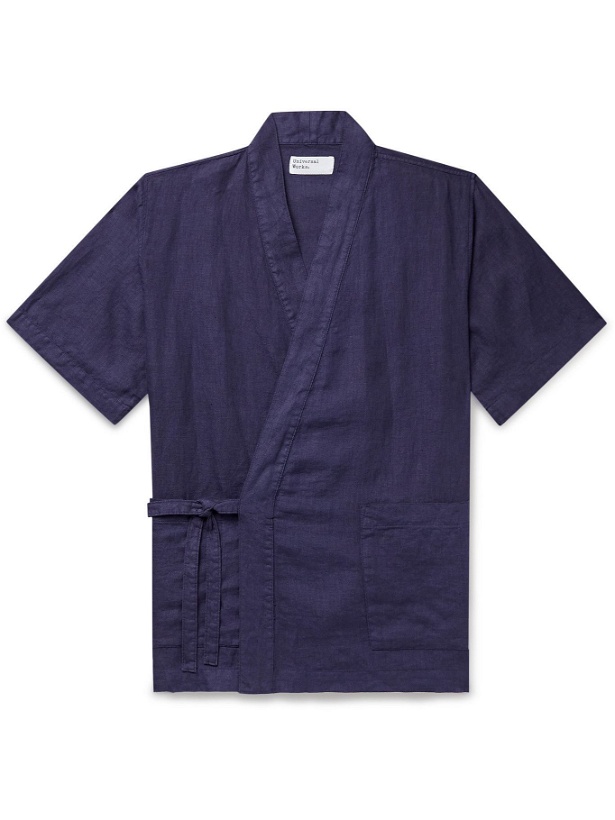 Photo: UNIVERSAL WORKS - Kyoto Linen Jacket - Blue