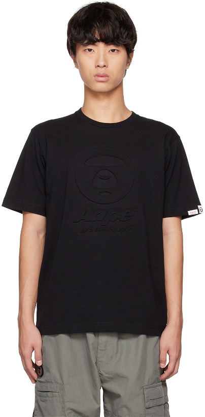 Photo: AAPE by A Bathing Ape Black Embossed T-Shirt