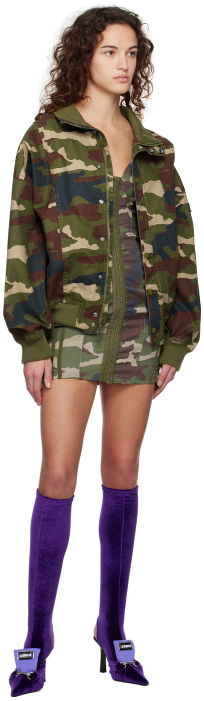 adidas x IVY PARK Green Camouflage Minidress
