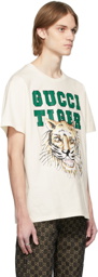 Gucci Off-White Cotton T-Shirt