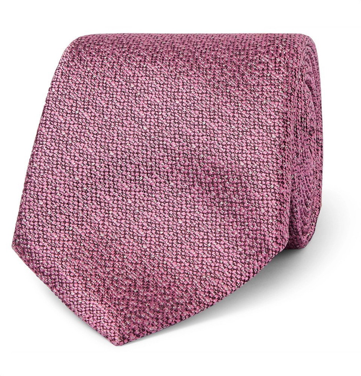 Photo: Canali - 8cm Silk-Jacquard Tie - Men - Pink
