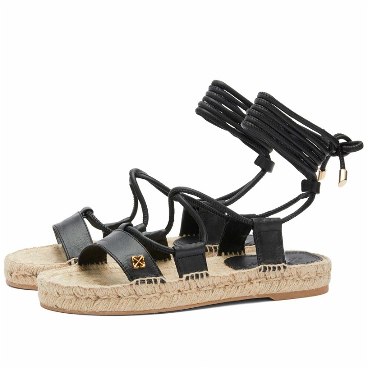 Photo: Off-White Women's Lace Up Espadrilles in Black