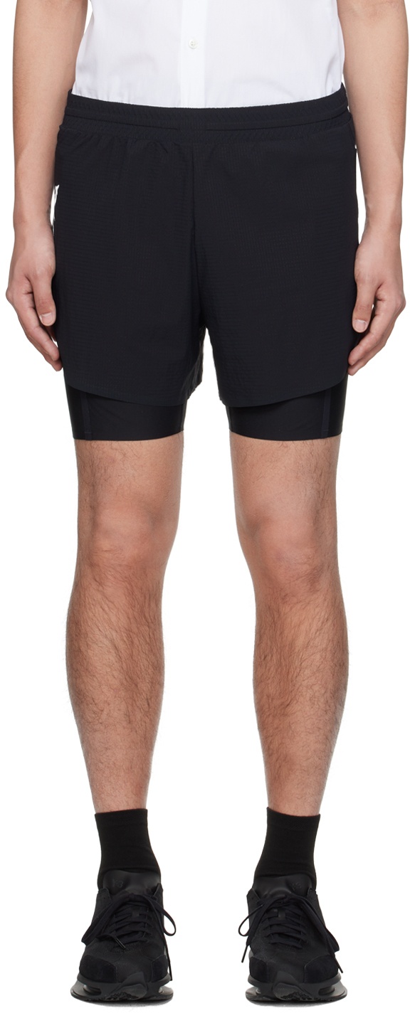 Photo: Y-3 Black Layered Shorts