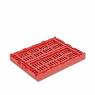HAY Mini Recycled Colour Crate - Set of 2 in Red 