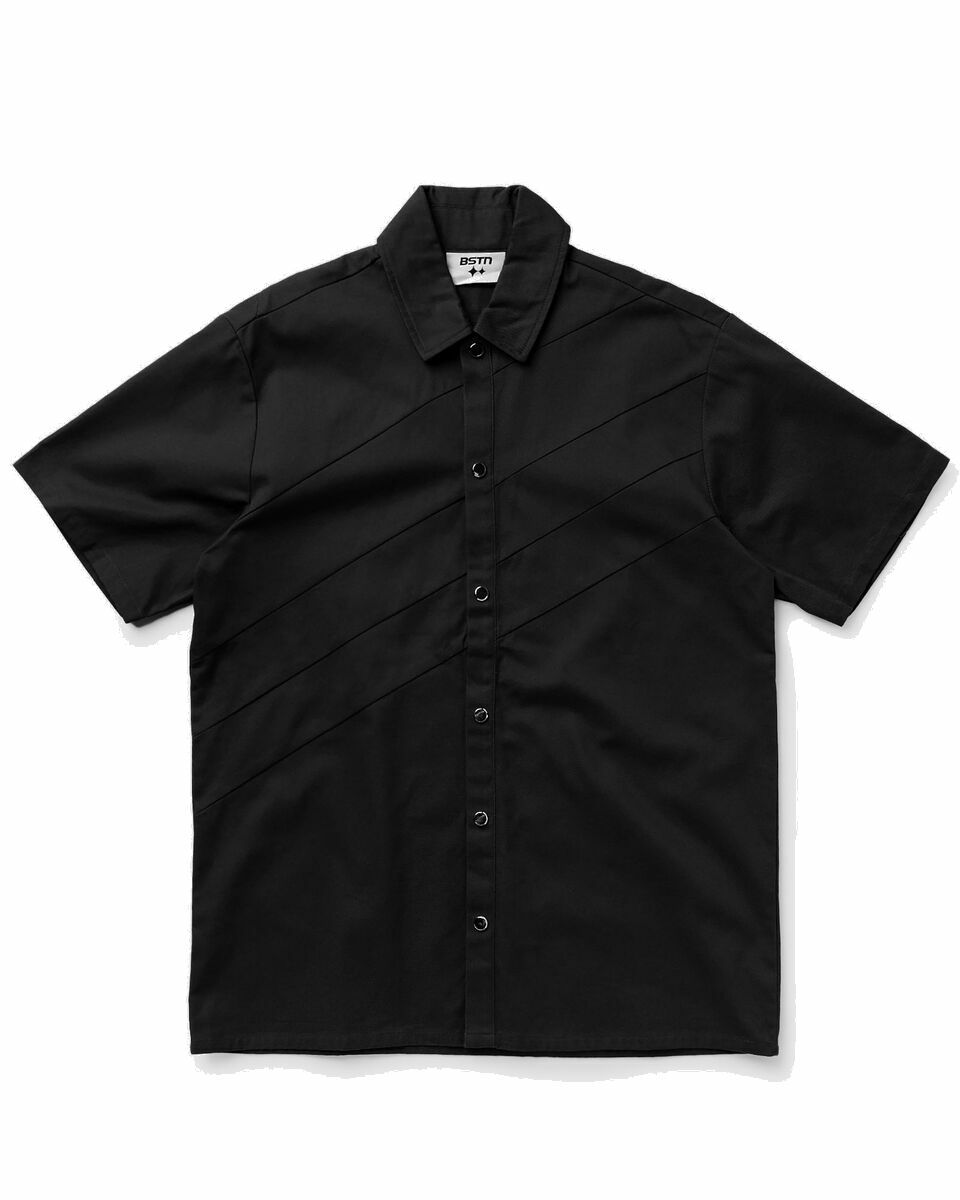 Photo: Bstn Brand Workwear Warm Up Shortsleeve Shirt Black - Mens - Shirts & Blouses/Shortsleeves