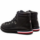 Moncler Men's Peak Leather Hiking Boot in Black