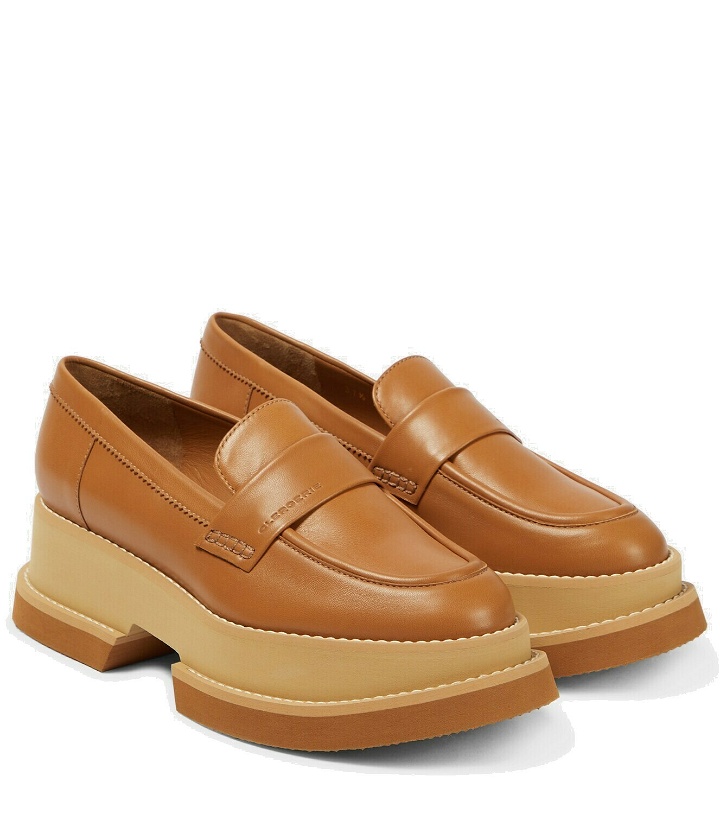 Photo: Clergerie - Platform leather loafers